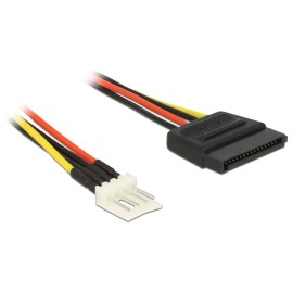 DELOCK καλώδιο ρεύματος 4pin floppy σε SATA 83918, 0.15m