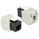 DELOCK Keystone module RJ45 86340, Cat 6 UTP, μαύρο