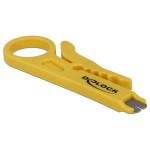 DELOCK Insertion Tool και Cable Stripper 18411, κίτρινο