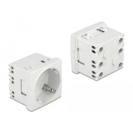 DELOCK module πρίζας ρεύματος Easy 45 81324, 45°, 45x45mm, 10τμχ