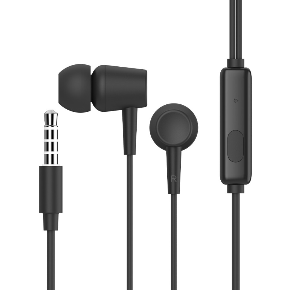 CELEBRAT earphones με μικρόφωνο G13, 3.5mm σύνδεση, Φ10mm, 1.2m, μαύρο