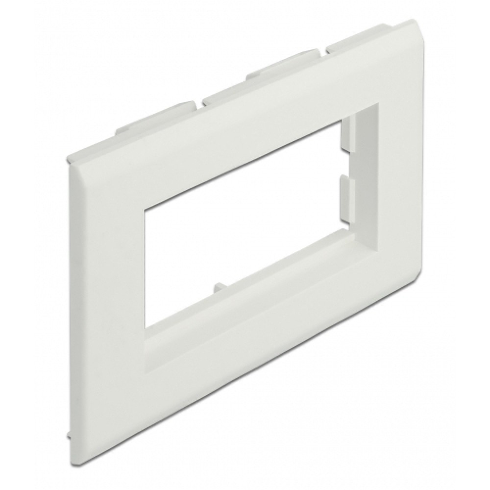 DELOCK module βάση πρίζας Easy 45 81316, 130 x 80 mm, λευκό