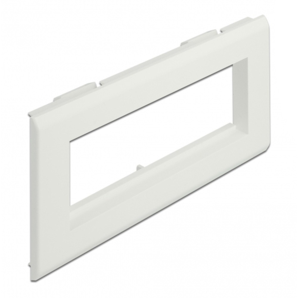 DELOCK module βάση πρίζας Easy 45 81317, 175x80mm, λευκό