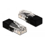 DELOCK βύσμα RJ45 66807, με αντίσταση 60 Ohm, μαύρο