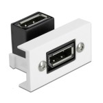 DELOCK module DisplayPort Easy 45 81306, γωνιακό, 8K, 22.5x45mm, λευκό