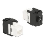 DELOCK keystone module RJ45 σε LSA 180° 87034, Cat.6A, λευκό