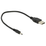 DELOCK καλώδιο USB σε DC 3.0 x 1.1mm 83793, 27cm, μαύρο