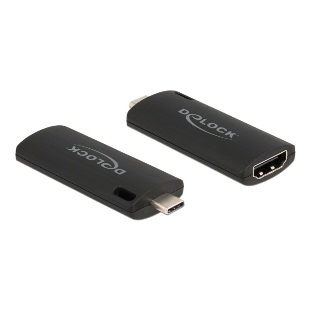 DELOCK video capture 88309, HDMI/USB-C σύνδεση, 4K/30Hz, μαύρο