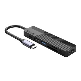 ORICO docking station MDK-6P, 6 θυρών, USB-C σύνδεση, 55W PD, 4K, μαύρο