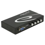 DELOCK VGA switch 87635, 4 σε 1, 1080p, bidirectional, μαύρο