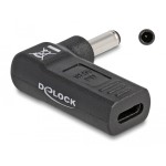 DELOCK αντάπτορας τροφοδοσίας 60007, USB-C σε Dell 4.5x3mm, 90°, μαύρος