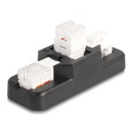 DELOCK σετ βάση Keystone 87104 με 3x Keystone module, RJ45/RJ11 Cat.6