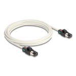 DELOCK καλώδιο δικτύου 80171 CAT6A S/FTP, περιστρεφόμενα clips, 3m λευκό