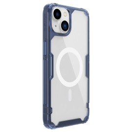 NILLKIN θήκη Nature Pro Magnetic για iPhone 14 Plus, μπλε & διάφανη