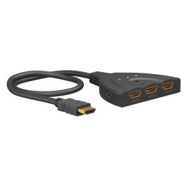 GOOBAY HDMI switch 58488, 3-in σε 1-out, 4K/60Hz, μαύρο