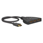 GOOBAY HDMI switch 58487, 3-in σε 1-out, 4K/30Hz, μαύρο