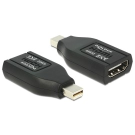 DELOCK αντάπτορας mini DisplayPort σε HDMI 65552, 1080p, μαύρος