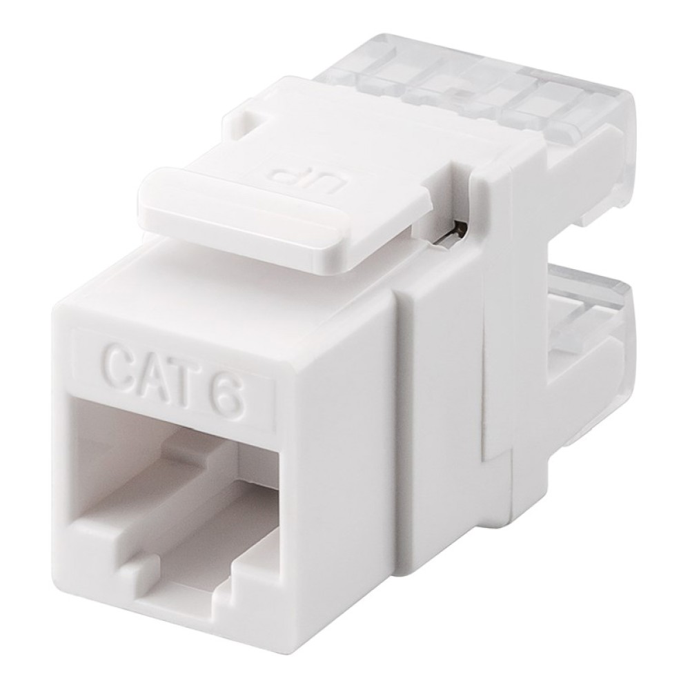 GOOBAY Keystone module RJ45 CAT 6 95740, UTP, 250MHz, λευκό