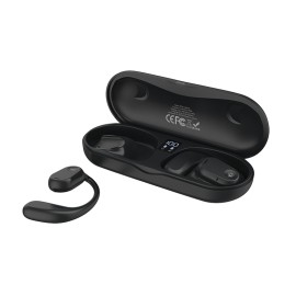 CELEBRAT earphones με θήκη φόρτισης W29, Open Wearable Stereo, μαύρα