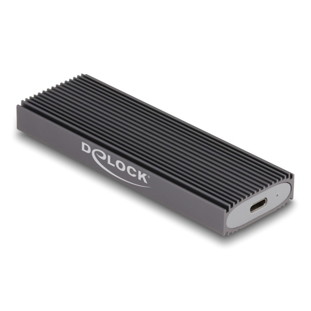 DELOCK θήκη για M.2 NVMe PCIe/SATA SSD 42019, tool free, 10Gbps, μαύρη