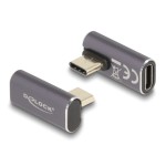 DELOCK αντάπτορας USB-C 60048, αρσενικό σε θηλυκό, 100W, 40Gbps, γκρι