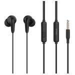 CELEBRAT earphones με μικρόφωνο G26, 3.5mm σύνδεση, Φ10mm, 1.2m, μαύρα