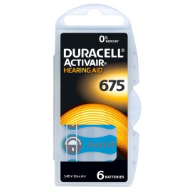 DURACELL μπαταρίες ακουστικών βαρηκοΐας Activair 675, 1.45V, 6τμχ