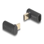 DELOCK αντάπτορας USB-C 60246, αρσενικό σε θηλυκό, 240W, 40Gbps, μαύρος