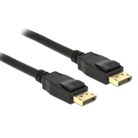 DELOCK καλώδιο DisplayPort 1.2 83807, 4K/60Hz, 21.6 Gbps, 3m, μαύρο