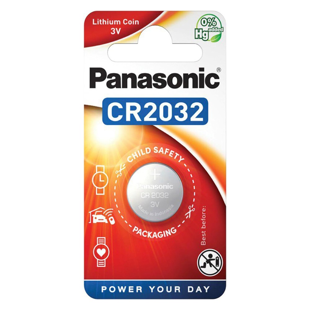 PANASONIC μπαταρία λιθίου, CR2032, 3V, 1τμχ