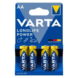 VARTA αλκαλικές μπαταρίες Longlife Power, AA/LR6, 1.5V, 4τμχ