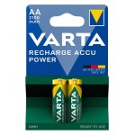 VARTA επαναφορτιζόμενες μπαταρίες λιθίου, AA, 2100mAh, 1.2V, 2τμχ