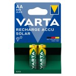 VARTA επαναφορτιζόμενες μπαταρίες λιθίου Solar, AA, 800mAh, 1.2V, 2τμχ