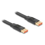 DELOCK καλώδιο DisplayPort 81006, flat, 8K/60Hz 32.4 Gbps HDR, 2m, μαύρο