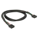 DELOCK καλώδιο USB 2.0 10-pin 2.54mm 82437, 480 Mbps, 50cm