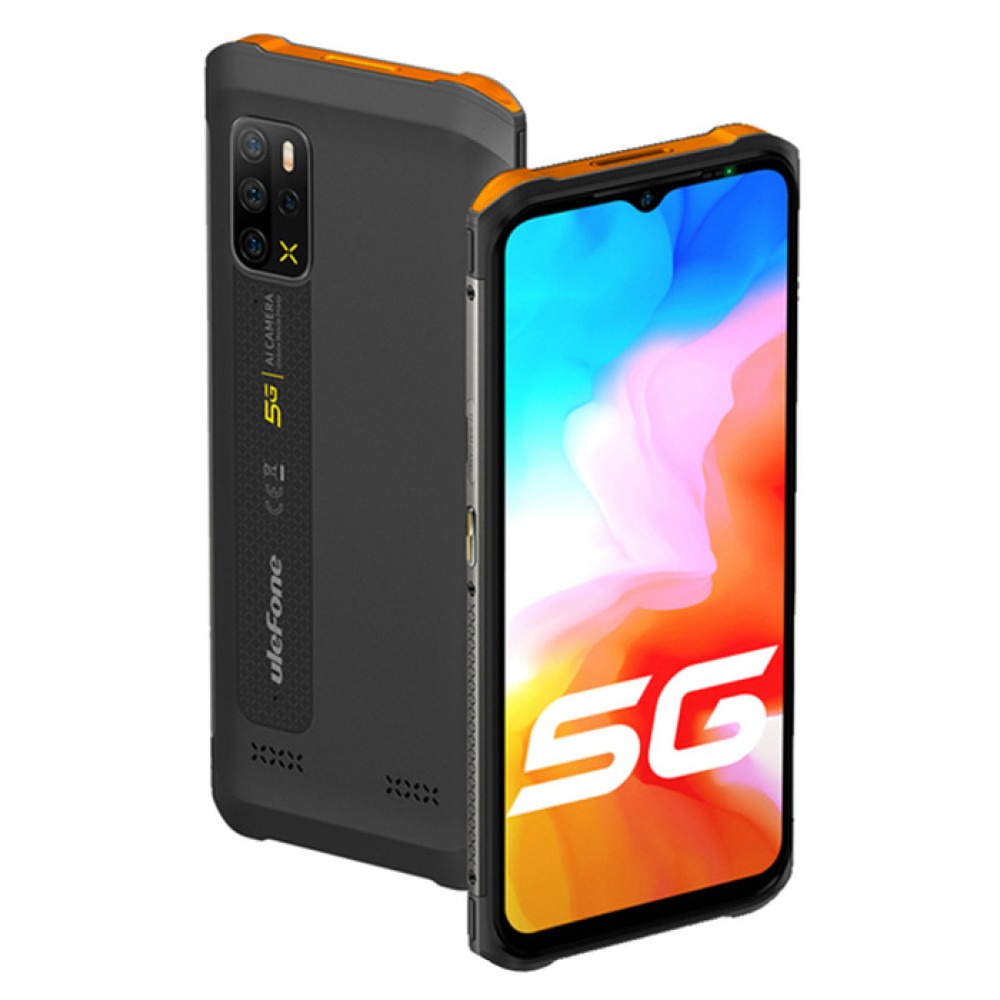 ULEFONE smartphone Armor 12 5G, 6.52", 8/128GB, IP68/IP69K, πορτοκαλί