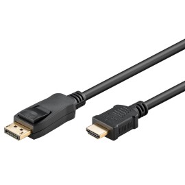 GOOBAY καλώδιο DisplayPort σε HDMI 64835, 4K/30Hz, 1m, μαύρο