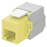 GOOBAY Keystone module RJ45 CAT 6A 90691, UTP, κίτρινο