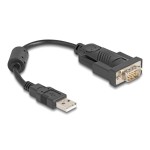 DELOCK αντάπορας USB σε RS-232 64276, 460.8Kbps, 0.25m, μαύρος