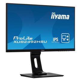 IIYAMA οθόνη ProLite XUB2492HSU, IPS-LED, 23.8", 1920x1080, VGA/HDMI/DisplayPort, μαύρη