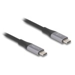 DELOCK καλώδιο USB-C 81191, 240W, 40 Gbps, 8K, 1m, E-Marker, μαύρο