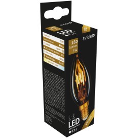 Avide LED Soft Filament Κερί 3W E14 360° Θερμό 2700K