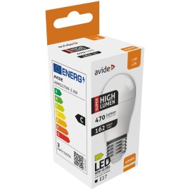 Avide LED Σφαιρική G45 2.9W E27 Λευκό 4000K Super Υψηλής Φωτεινότητας