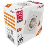 Avide LED Χωνευτό Σπότ 38° Τετράγωνο 5W Λευκό 4000K