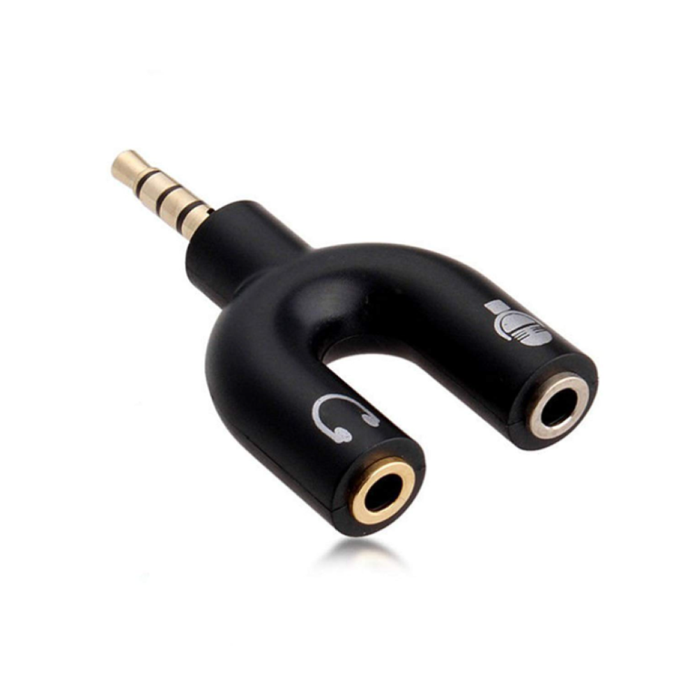 Μετατροπέας 3.5mm 4 poles to 2x3.5mm Audio jack