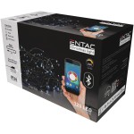 Entac Χριστουγεννιάτικα Λαμπάκια IP44 120 LED Ψυχρό 9m Bluetooth