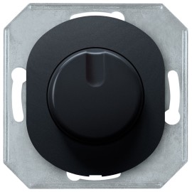 EON E6173.E Dimmer without cover frame with rotary single-pole switch 40-400VA, soft-touch black