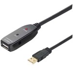 Καλώδιο USB 2.0 Αρσ./Θηλ. 20m Μαύρο